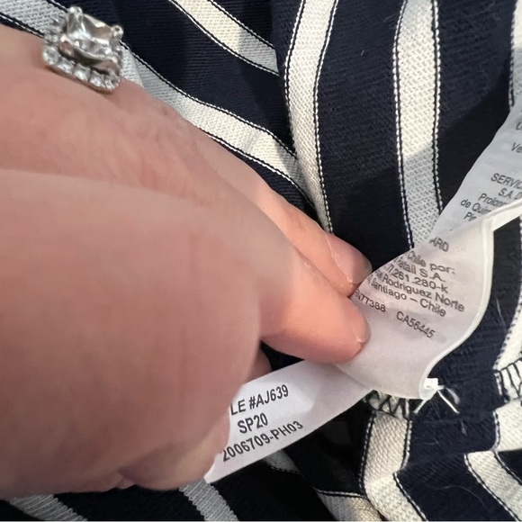 J.crew Funnelneck pullover sweatshirt in striped Mariner - Picture 7 of 11